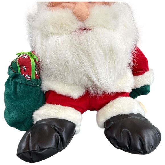 Vintage 1997 Fiesta Santa Plush 14" Happy Holidays Crowleys Stuffed Animal - Picture 6 of 14